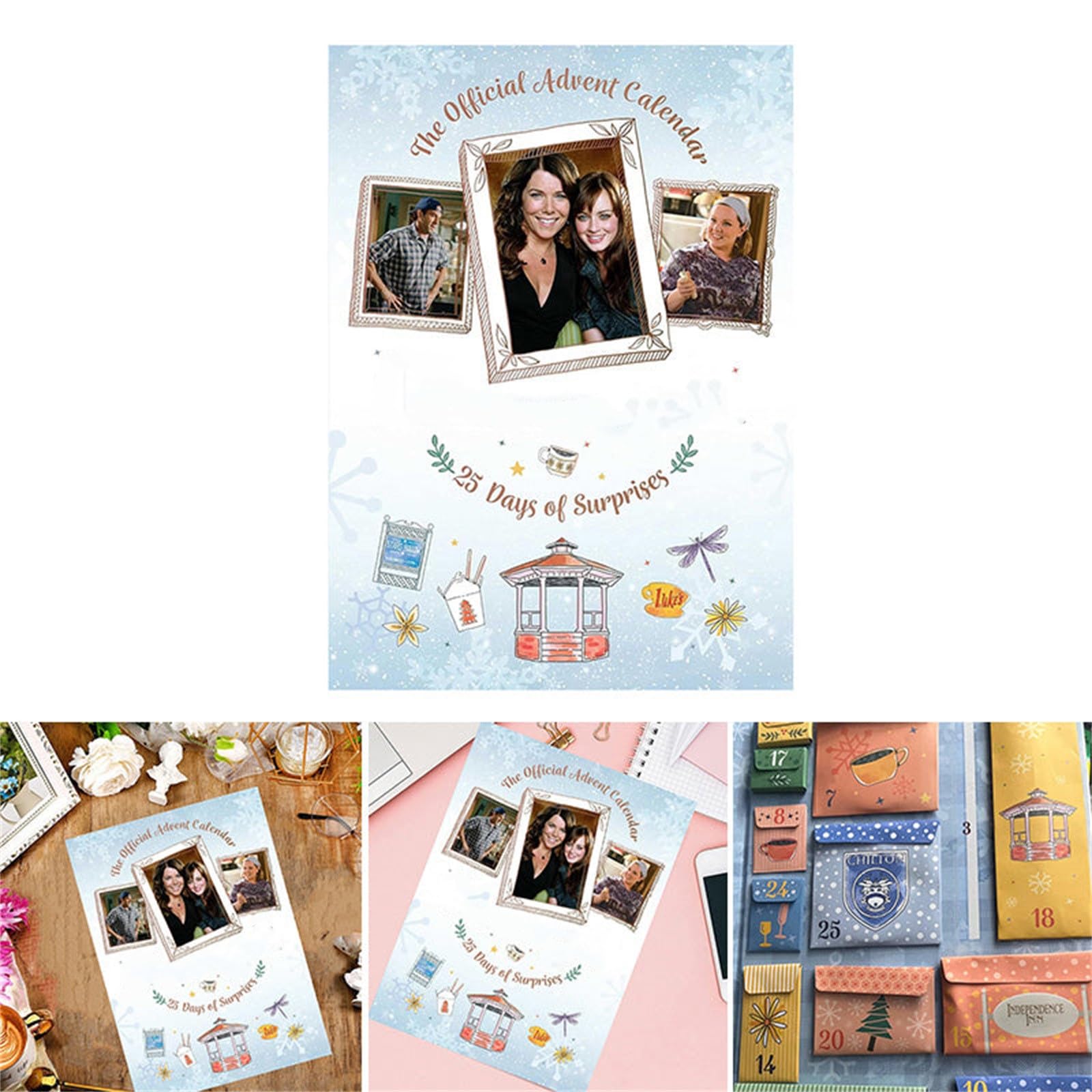 Gilmore Girls Advent Calendar 2024 - 24 Days Christmas Countdown Calendar for Fans, Perfect Holiday Gift for Women, Best Friends & Adults - Great for Christmas Decorations & Gift Exchanges (1 Piece)