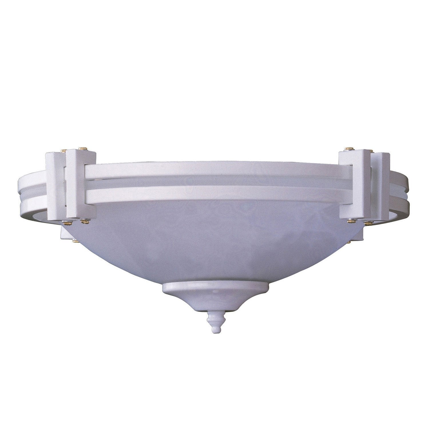 Concord Fans 3-Light Ceiling Fan with Light Kit - Modern White Finish for Bedroom, Living Room & Office