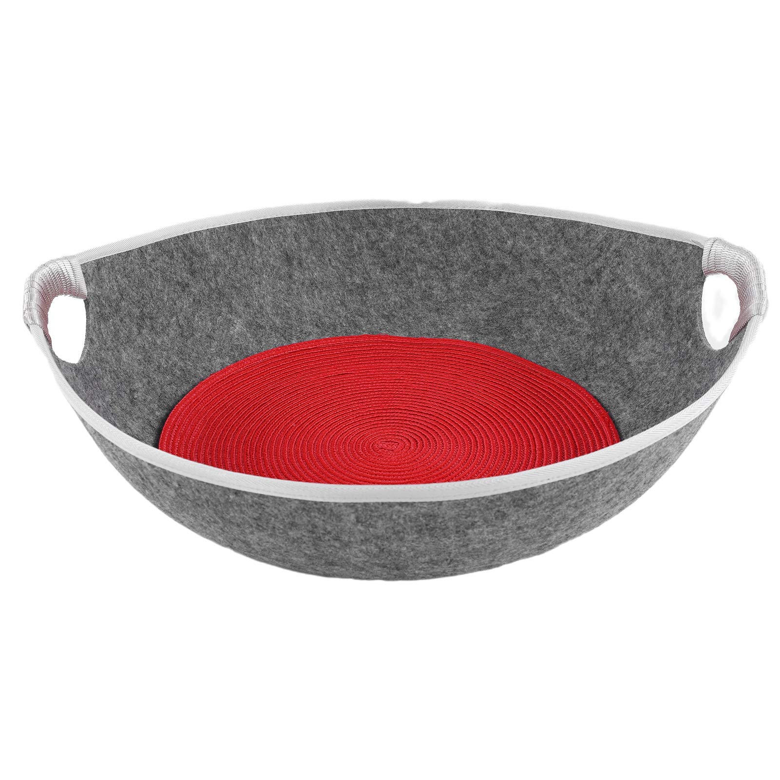 Foldable Felt Cloth Semi-Enclosed Cat Litter Kennel with Comfort Pad - Cozy Pet Bed for Kittens & Small Cats - Perfect for Home, Travel & Indoor Use