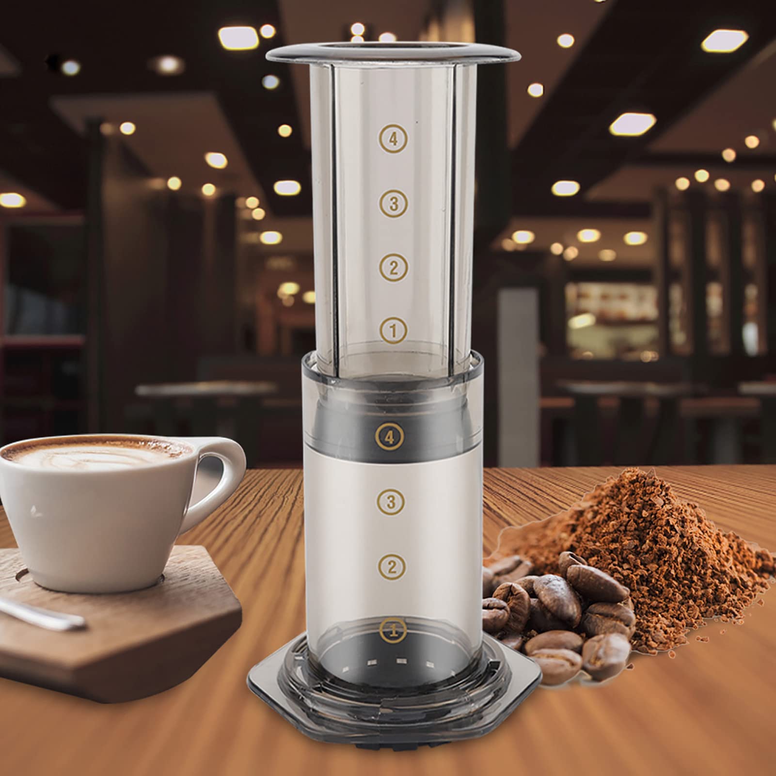 Portable Manual Espresso Coffee Maker Kit - Compact Camping Coffee Pot for Outdoor Travel, Home & Office Use | Perfect for Hiking, Backpacking & Daily Brewing