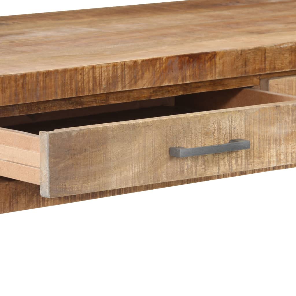 Industrial Style Home Office Desk with 2 Drawers - 42.5