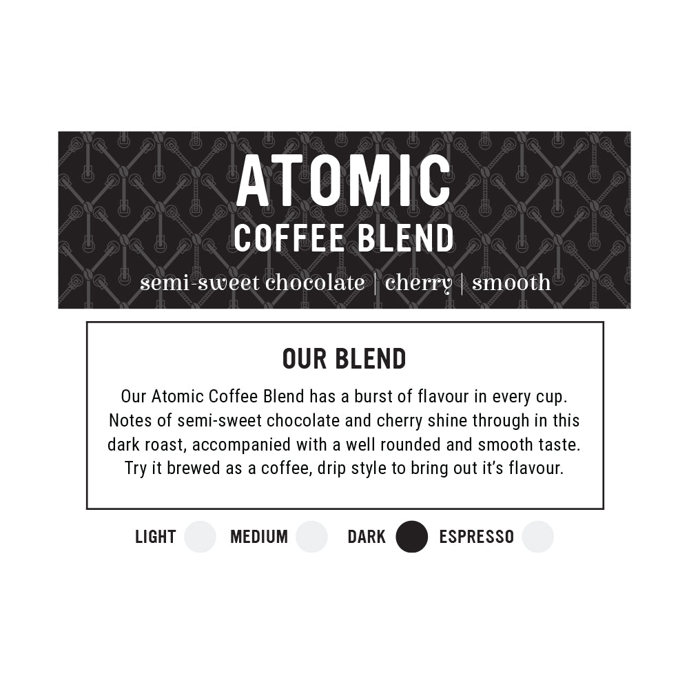 I.XXI Atomic Blend Whole Bean Coffee - 12 oz Bag, Premium Dark Roast for Espresso & Drip Brewing - Perfect for Home, Office & Gifting