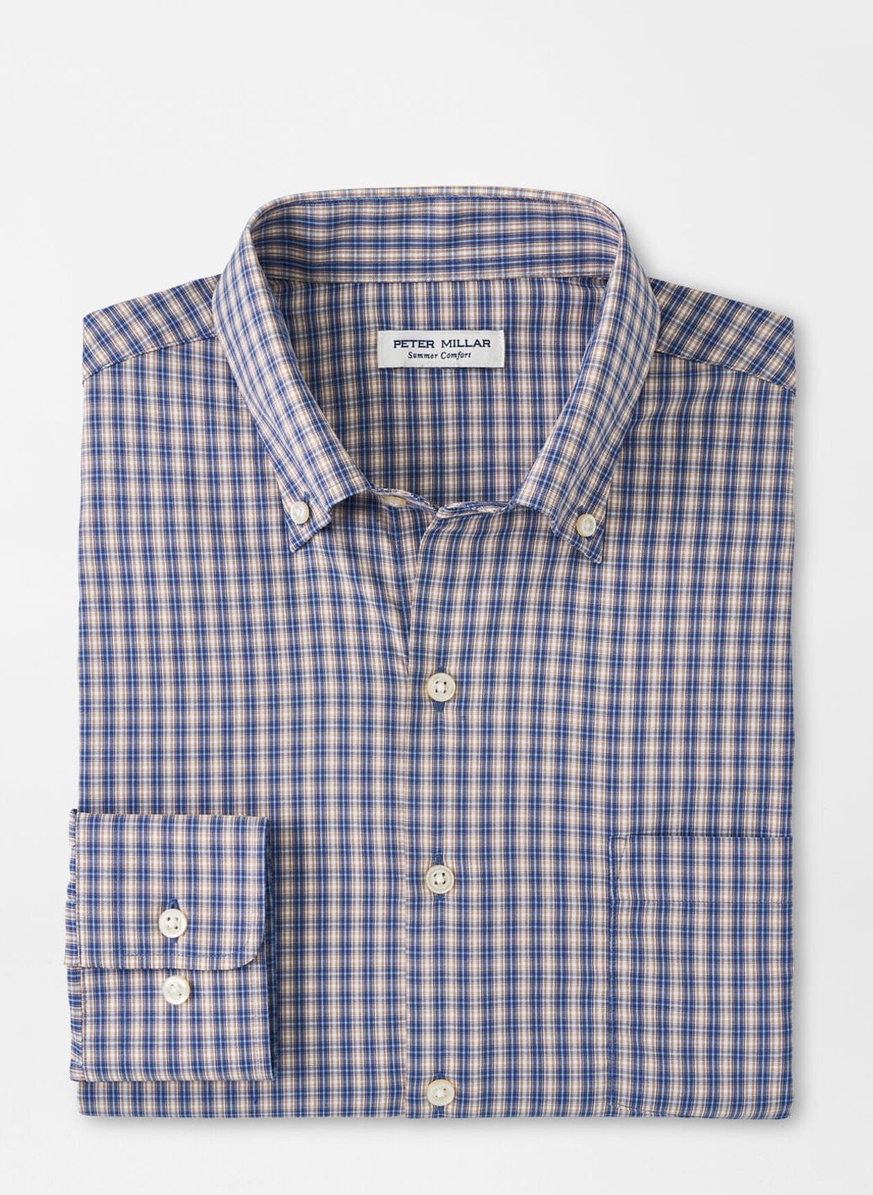 PETER MILLAR Premium Long Sleeve Button Down Shirt for Men - Perfect for Business Casual, Office Wear & Formal Occasions