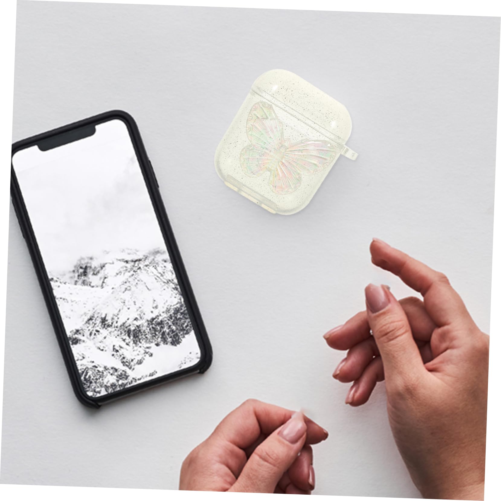 Artibetter 5-Pack Clear TPU Earphone Cases with Over-The-Ear Earbuds - Protective Storage for AirPods, Wireless Earbuds & Headphones - Perfect for Travel, Gym & Daily Use