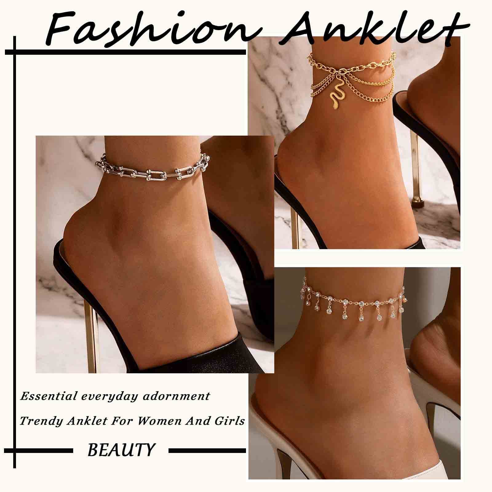 Bohemian Layered Pearl Anklet - Adjustable Gold Scallop Dangle Ankle Bracelet with Oval Pearls & Cowrie Shells | Summer Beach Jewelry for Women | Perfect for Vacations, Weddings & Boho Fashion