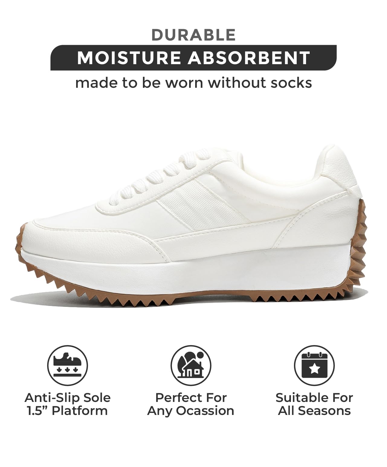**Women's Trendy Sneakers 2025 - Cloud Project Memory Foam Insole, Lightweight Spring Shoes, Non-Slip Lace-Up Fashion Sneakers for Running, Walking & Casual Wear**