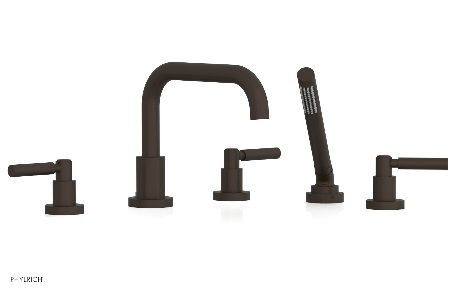 Premium Deck Tub Set with Hand Shower & Lever Handles - D2132D1 | Outdoor Bathing Solution for Patio, Garden & Poolside Relaxation