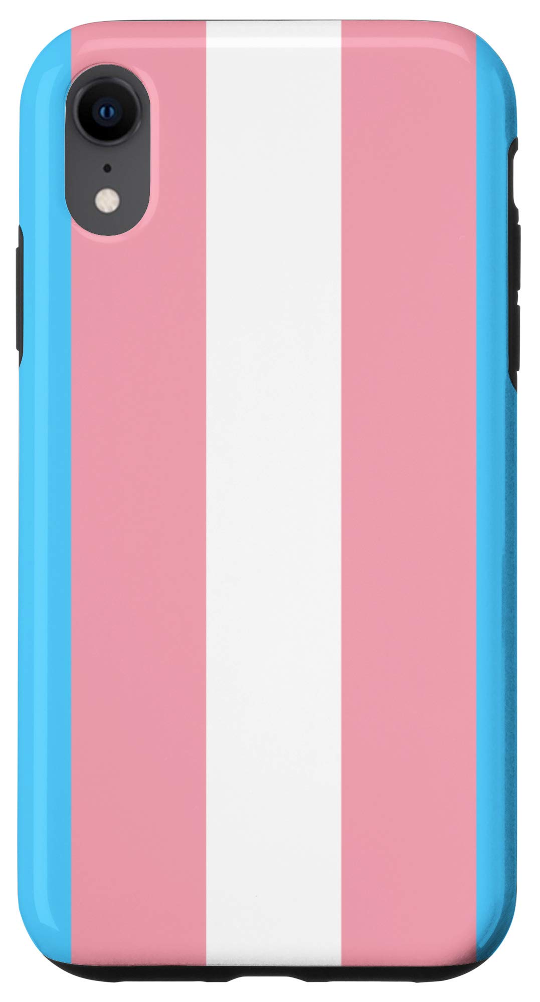 iPhone XR Trans Pride Case - Blue Pink White for LGBTQ+ Support