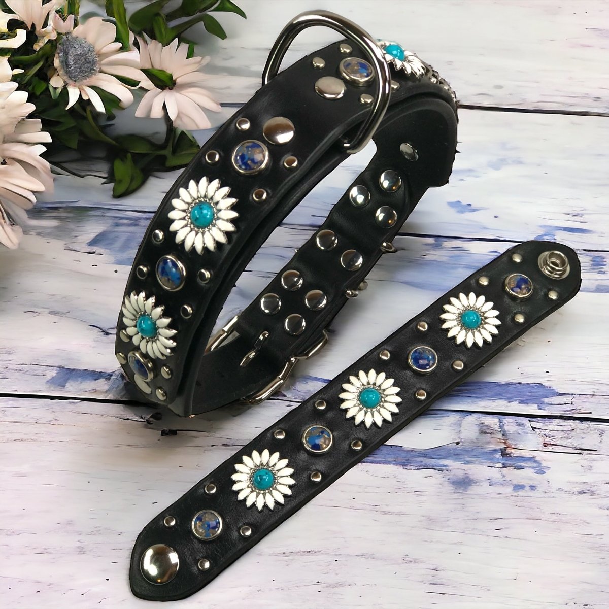 Premium Genuine Leather Dog Collar - Kalina Collection | Adjustable & Durable Pet Collar for Small Medium Large Dogs | Perfect for Daily Walks, Training & Outdoor Adventures