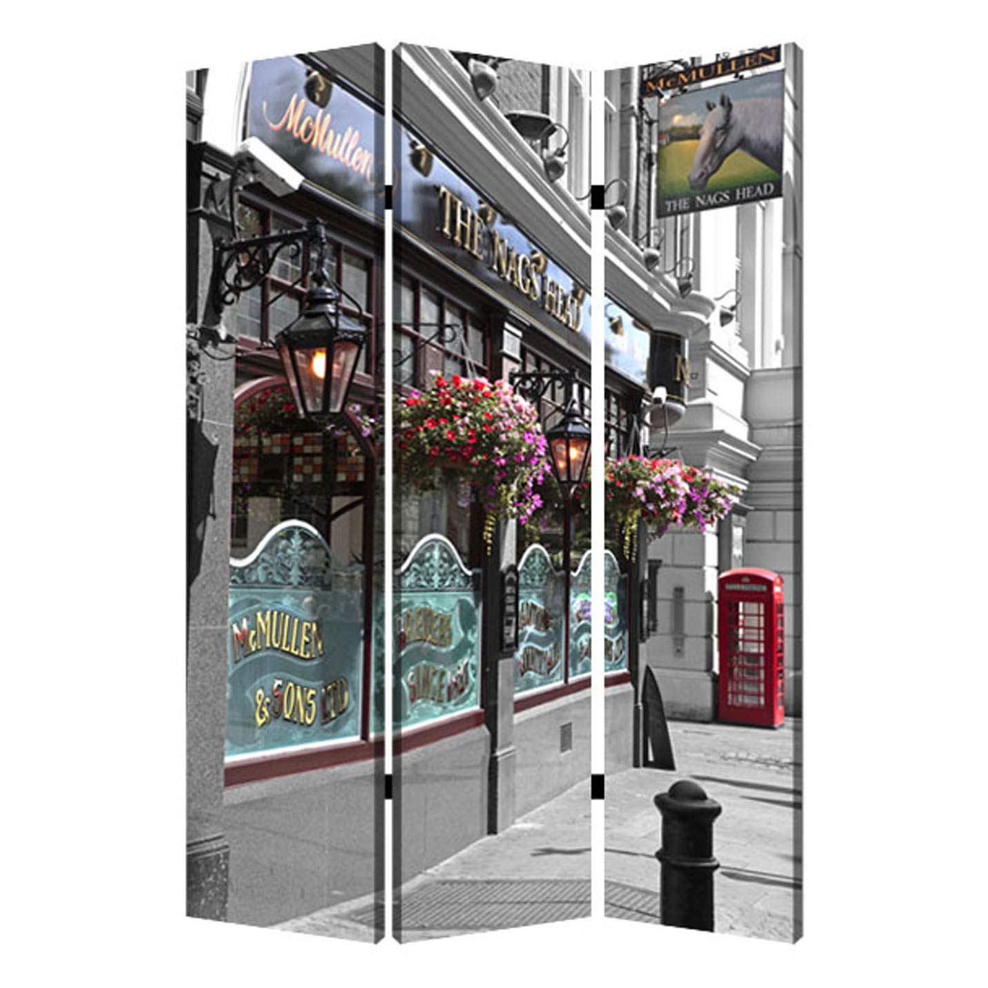 Blue Eyed Maid Room Divider - 6-Panel Folding Privacy Screen with Vintage French Design | Perfect for Bedroom, Living Room & Office Space Separation