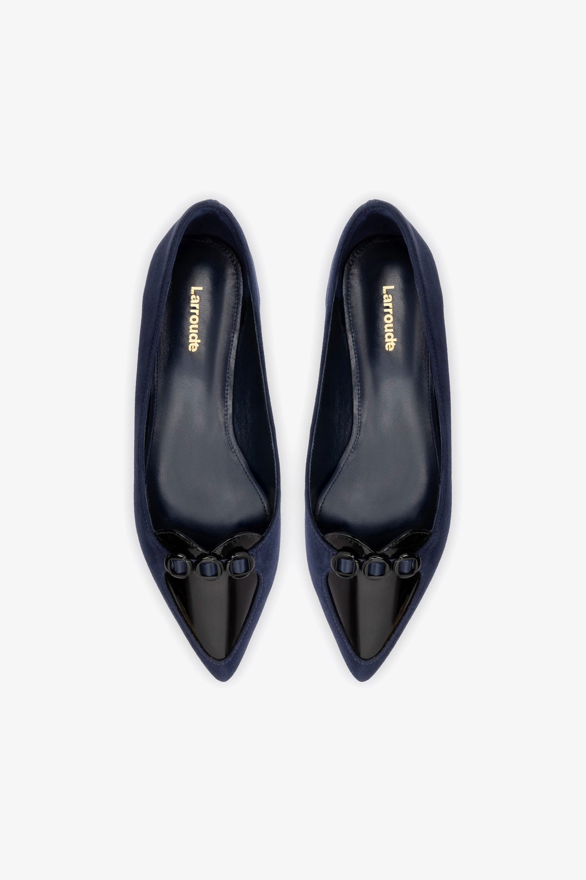 Audrey Flat Shoes for Women - Navy Blue Suede Loafers - Comfortable & Stylish Slip-Ons for Casual Wear, Office & Travel