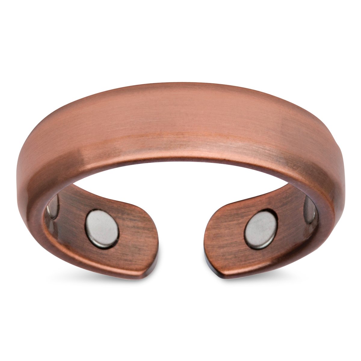 Smarter LifeStyle (2 Pack) Elegant Copper Magnetic Ring for Men and Women - Size 07 - Magnetic Therapy Jewelry for Arthritis Pain Relief & Improved Circulation - Perfect for Daily Wear & Wellness Gifts