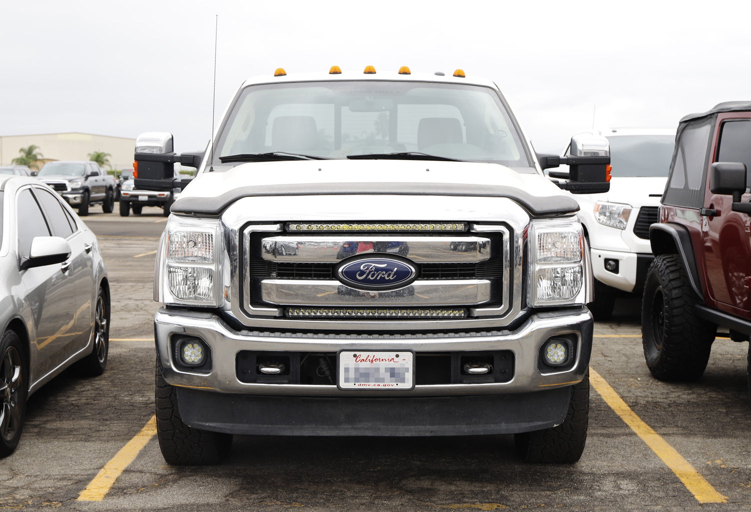 27W LED Fog Light & Driving Light Kit with Bezels, Brackets & Wiring - Compatible with Ford F250 F350 F450 (2011-2016) - Enhanced Visibility for Off-Roading, Night Driving & Bad Weather Conditions