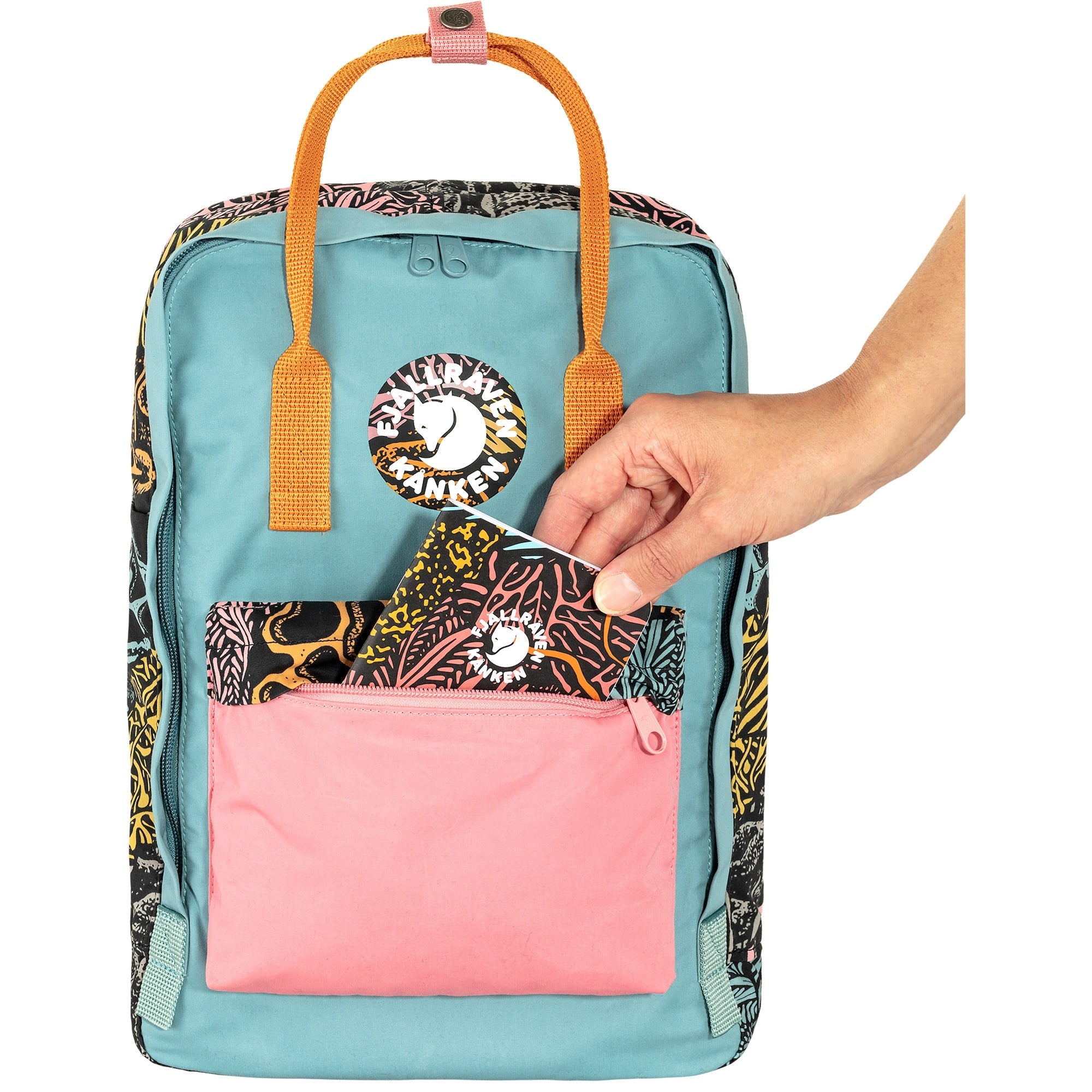 Fjallraven Kanken Art Plus Backpack - Stylish & Durable Woodlands Print Laptop Backpack for School, Travel & Outdoor Adventures