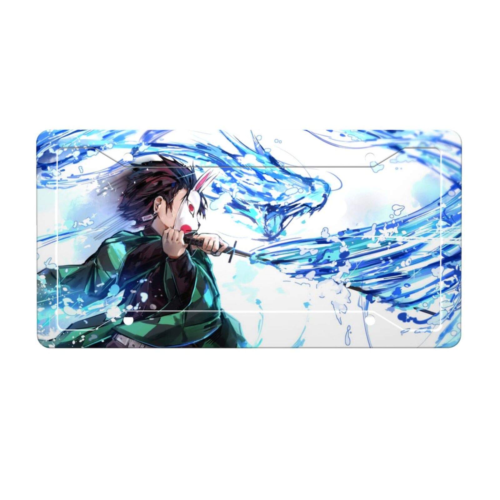 Anime License Plate with Frame Set - Custom Car Tag for Men & Women - Perfect for JDM Enthusiasts & Anime Fans