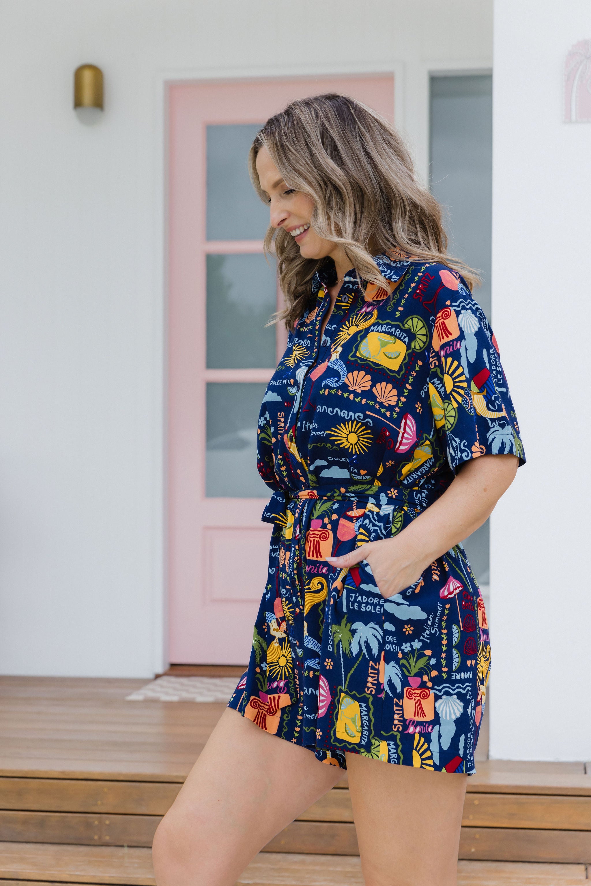 Giulia Playsuit - Stylish Euro Summer Romper Jumpsuit for Women | Perfect for Beach Vacations, Music Festivals & Summer Outings