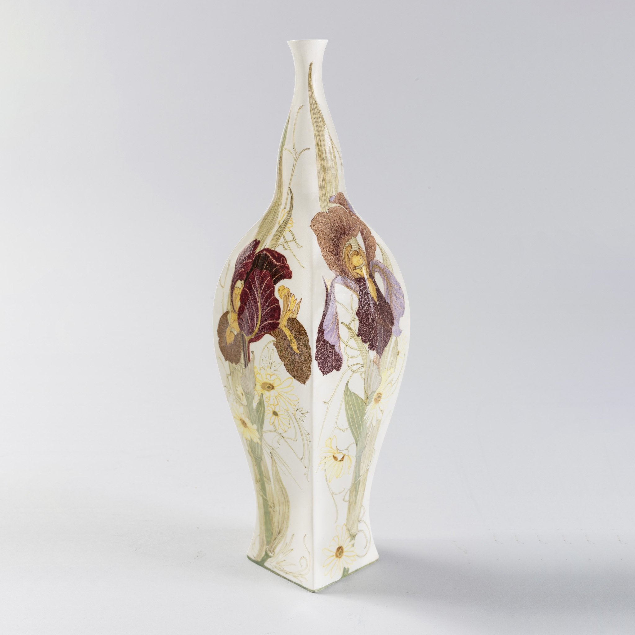 Exquisite Rozenburg Eggshell Porcelain Vase - Handcrafted Dutch Delft Blue Floral Vase - Perfect for Home Decor, Wedding Centerpieces & Luxury Gifts
