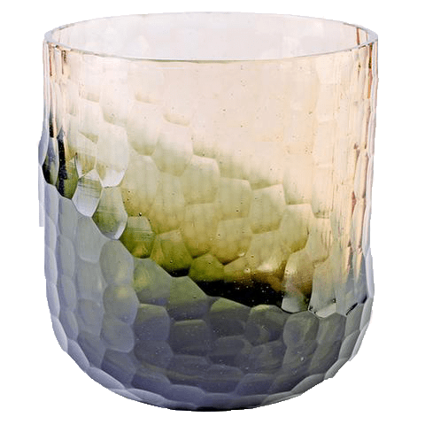 Ombre Glass Tumbler - 20oz Insulated Travel Mug with Lid & Straw - Melon & Grey Gradient - Perfect for Coffee, Tea, Cold Drinks on the Go