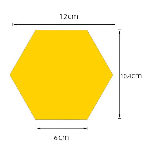 Hexagon 13-Pack Golden Acrylic Mirror Wall Stickers - Self-Adhesive Decorative Wall Decals for Home, Bedroom, Living Room & Office Decor