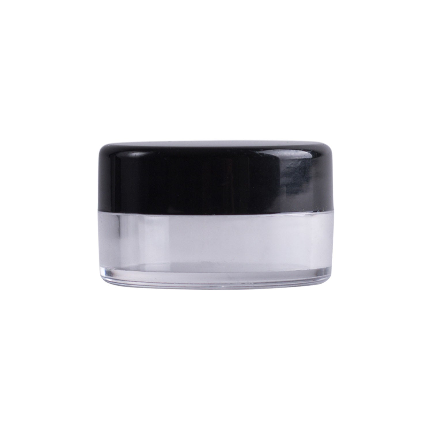 Clear Plastic Jar with Black Lid - Airtight Food Storage Container for Kitchen, Pantry & Bathroom Organization - Perfect for Spices, Candles, DIY Crafts & More