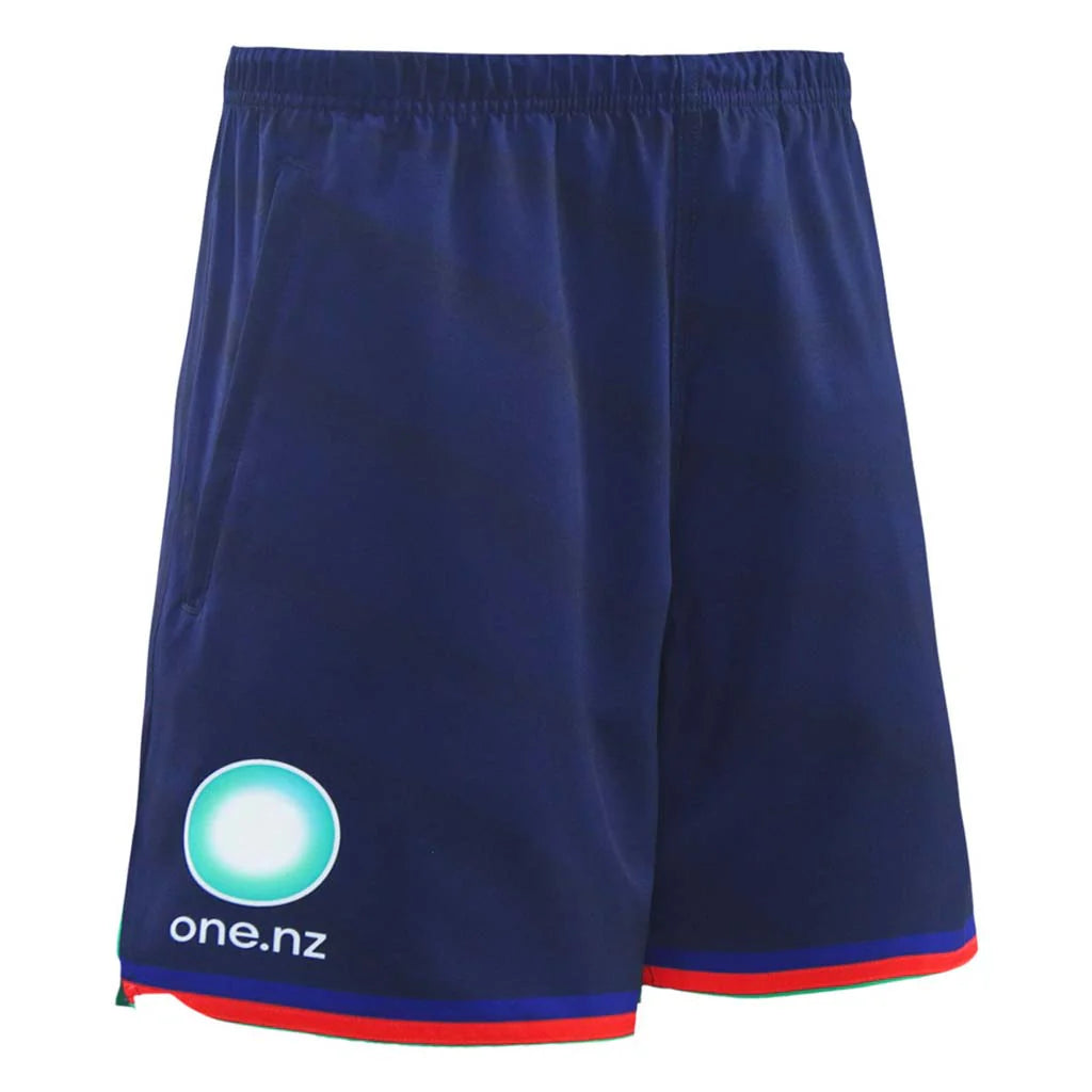 New Zealand Warriors 2025 Alternate Gym Shorts for Youth - Navy Blue Athletic Shorts for Basketball, Running & Casual Wear