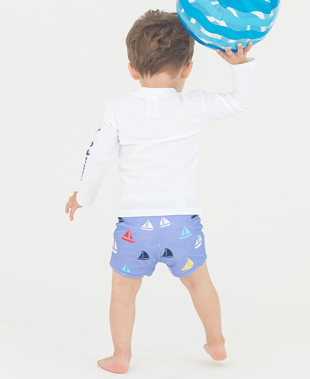 RUGGEDBUTTS Boys' Quick-Dry Swim Shorts - Comfortable UPF 50+ Swim Trunks for Beach, Pool & Water Sports | Durable Boys' Swimwear for Active Kids