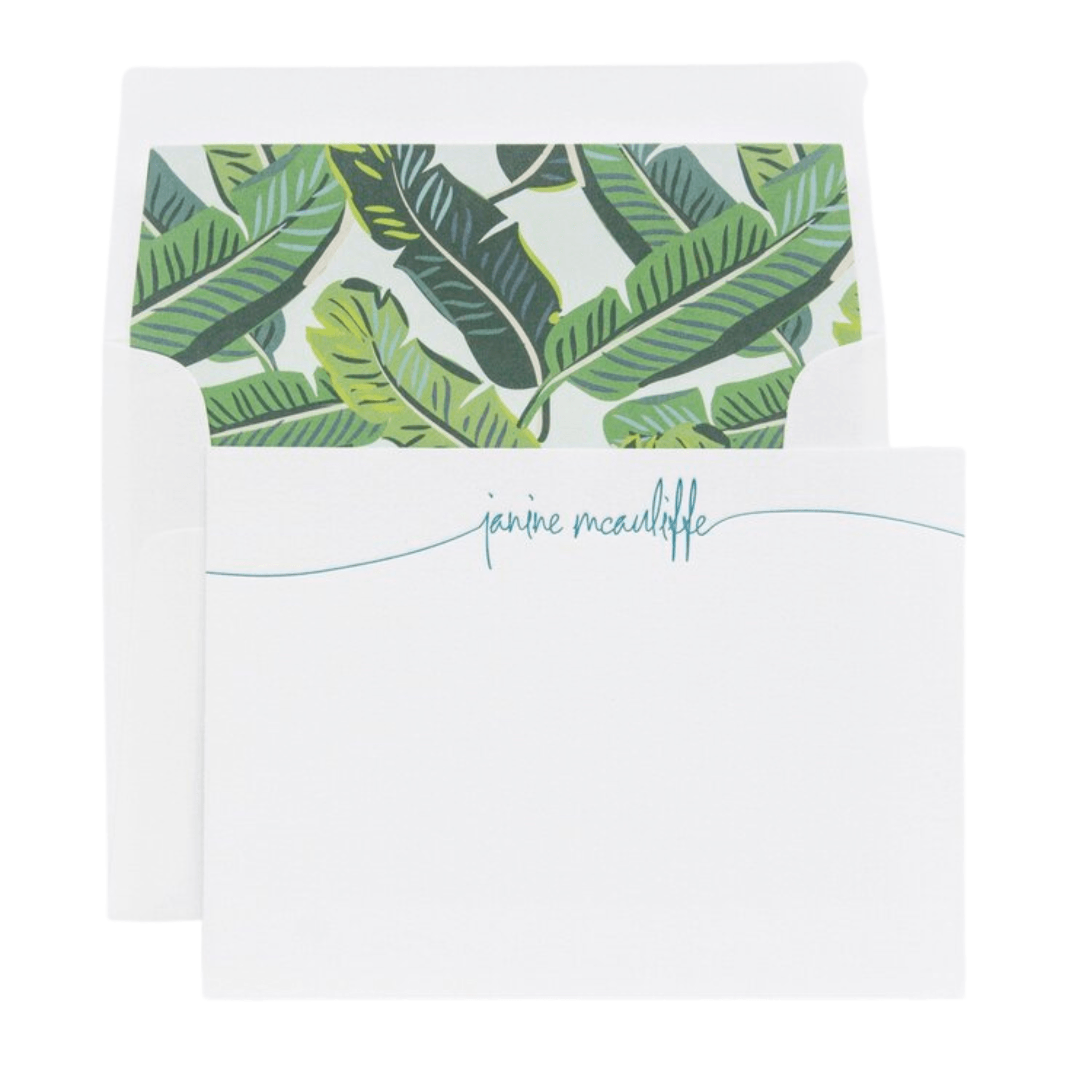 Personalized Banana Leaf Stationery Set - Eco-Friendly Handmade Paper for Weddings, Invitations & Greeting Cards - Perfect for Special Occasions & Events