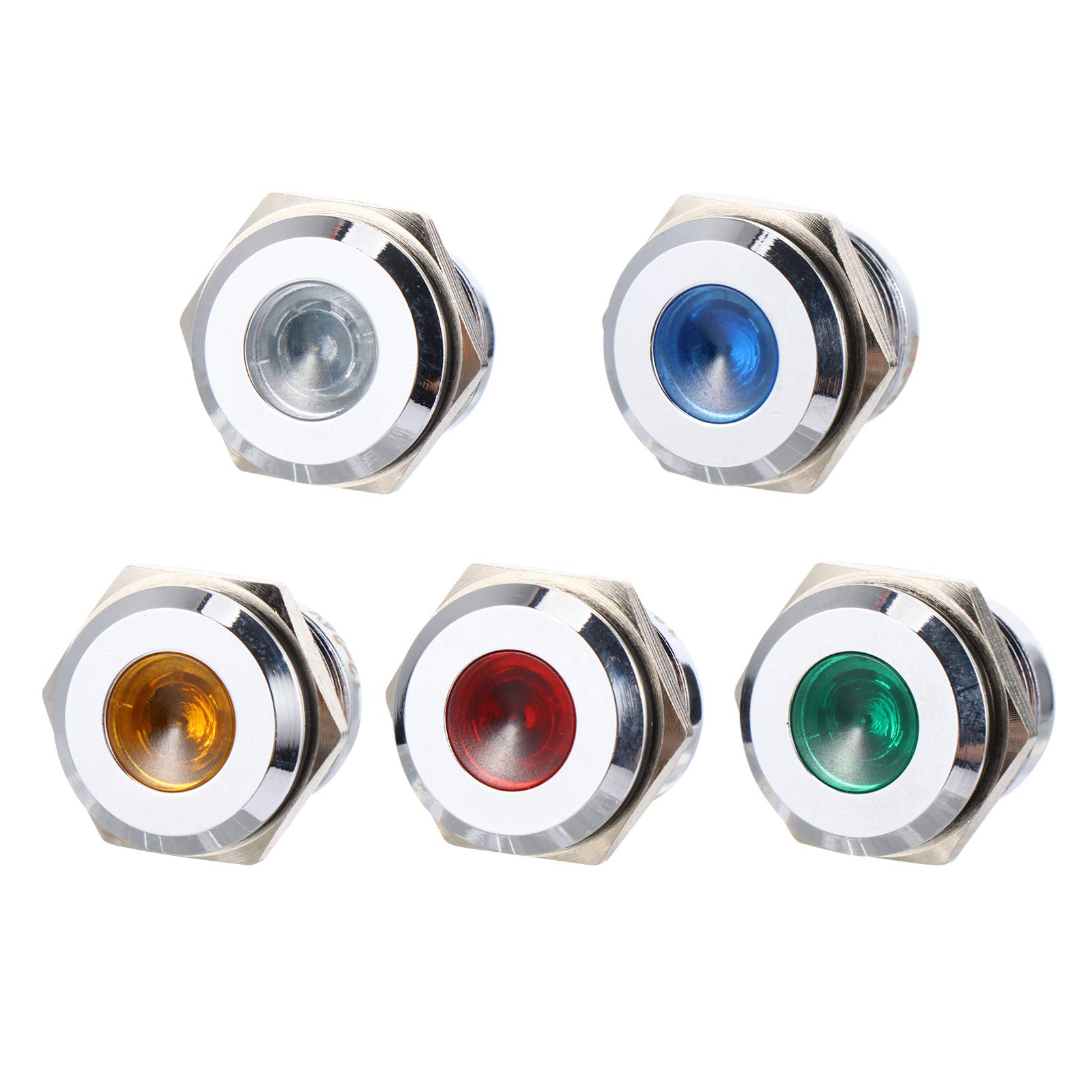 5 Pcs LED Car Signal Lights - Directional Indicator Lamps for Vehicles, Trucks & Motorcycles - Universal Warning Lights for Turn Signals & Hazard Alerts - Ideal for Night Driving & Road Safety