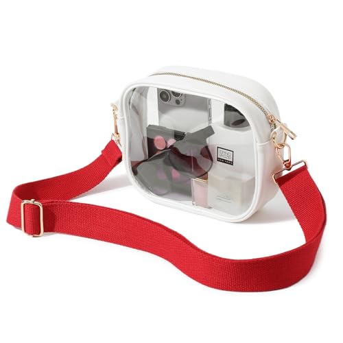 White - Red Striped Strap