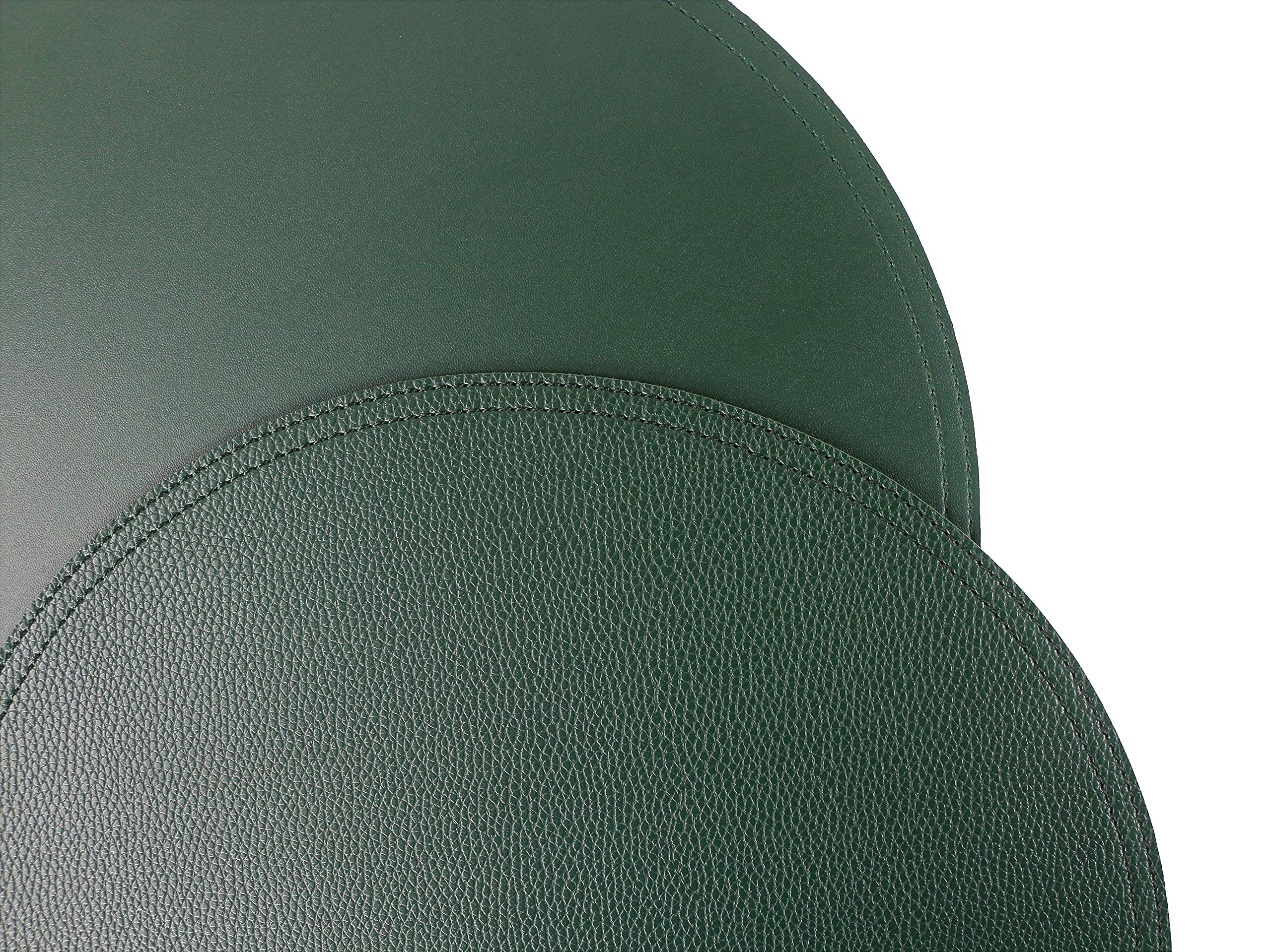 Jovono Faux Leather Round Placemats and Coasters Set - 13