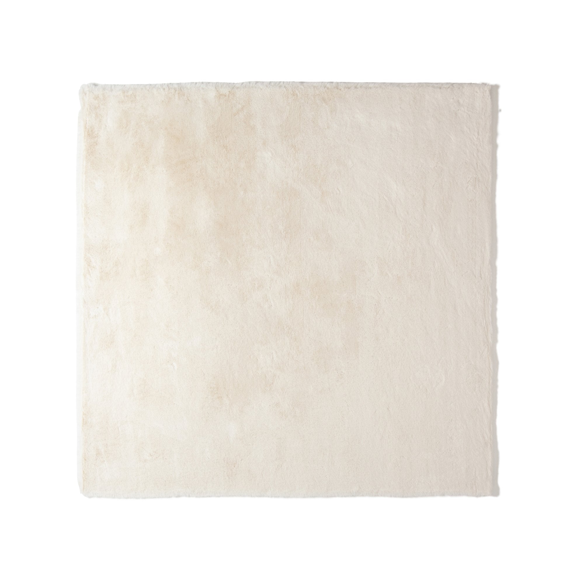 Premium Mitis Rug 2 - Large 2000x2000mm Ivory White Area Rug for Living Room, Bedroom - Soft & Durable Home Decor Carpet for Cozy Interior Design