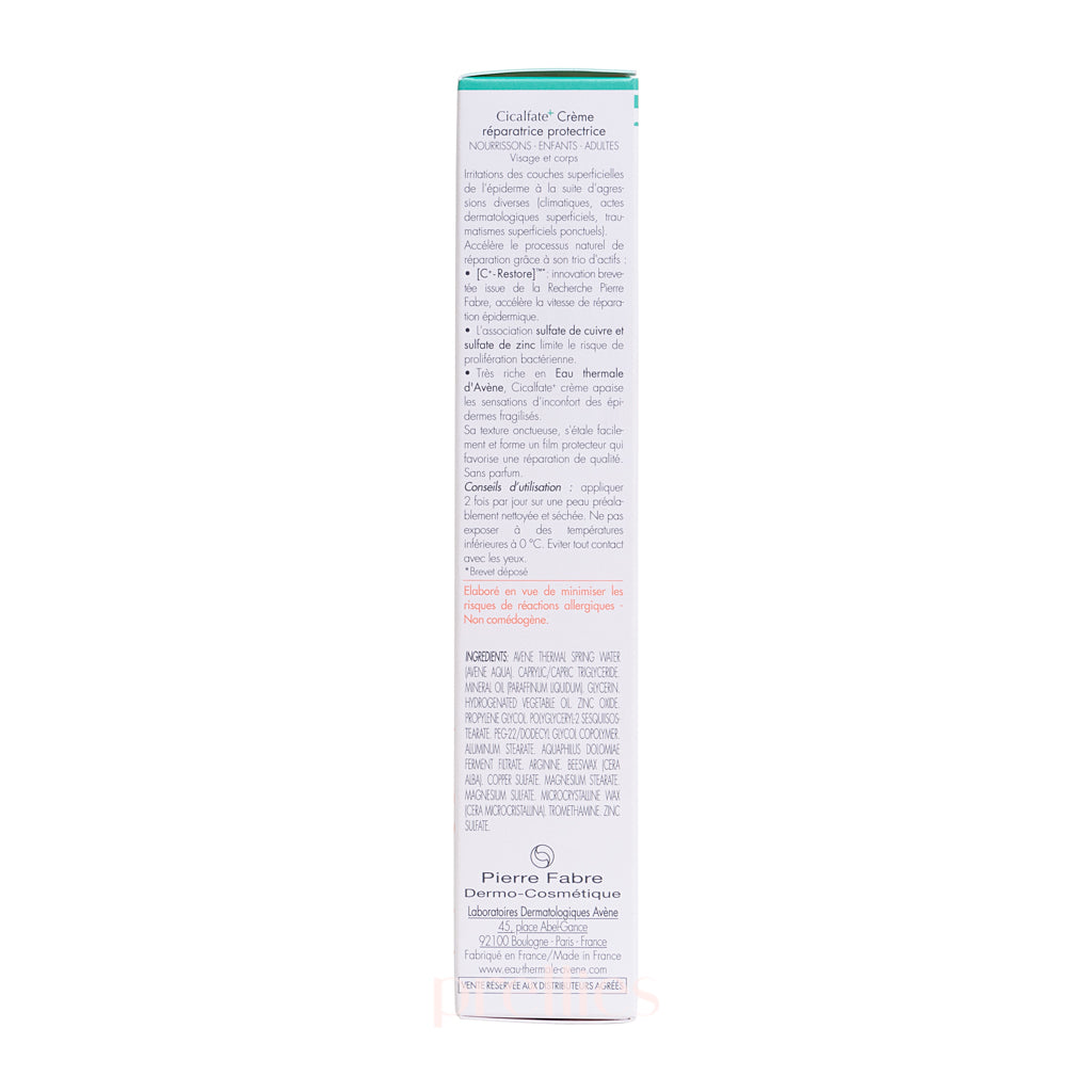 Avene Cicalfate+ Repairing Protective Cream 40ml - Soothing Skin Recovery for Dry, Irritated & Sensitive Skin | Post-Procedure Care & Daily Moisturizing Solution