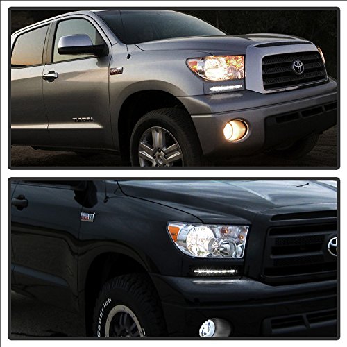 Tundra LED Daytime Running Lights - XSP-X Model Style with Silver Bezel | DRL Lights for Improved Visibility & Safety | Perfect for Off-Roading, Daily Commuting & Night Driving