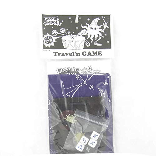 Cosmic Wimpout Deluxe Traveling Dice Game with Purple Cloth Mat | Koplow Games | Perfect for Family Game Nights & Outdoor Adventures