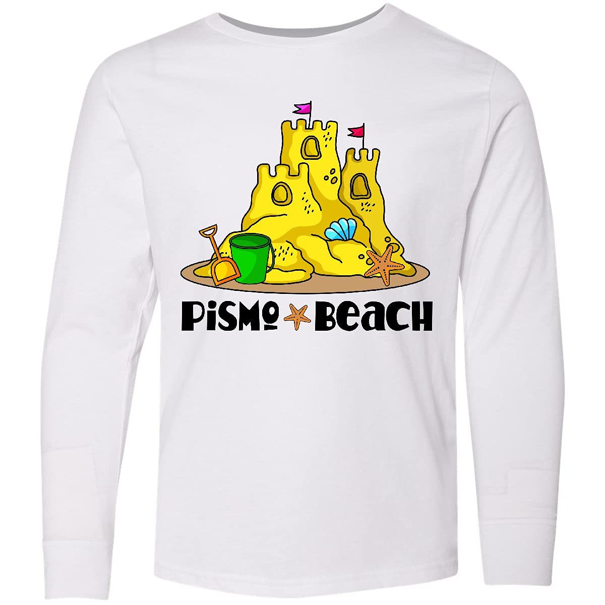 Inktastic Pismo Beach California Vacation Youth Long Sleeve T-Shirt - Comfortable Kids Travel Shirt for Beach Trips & Family Vacations