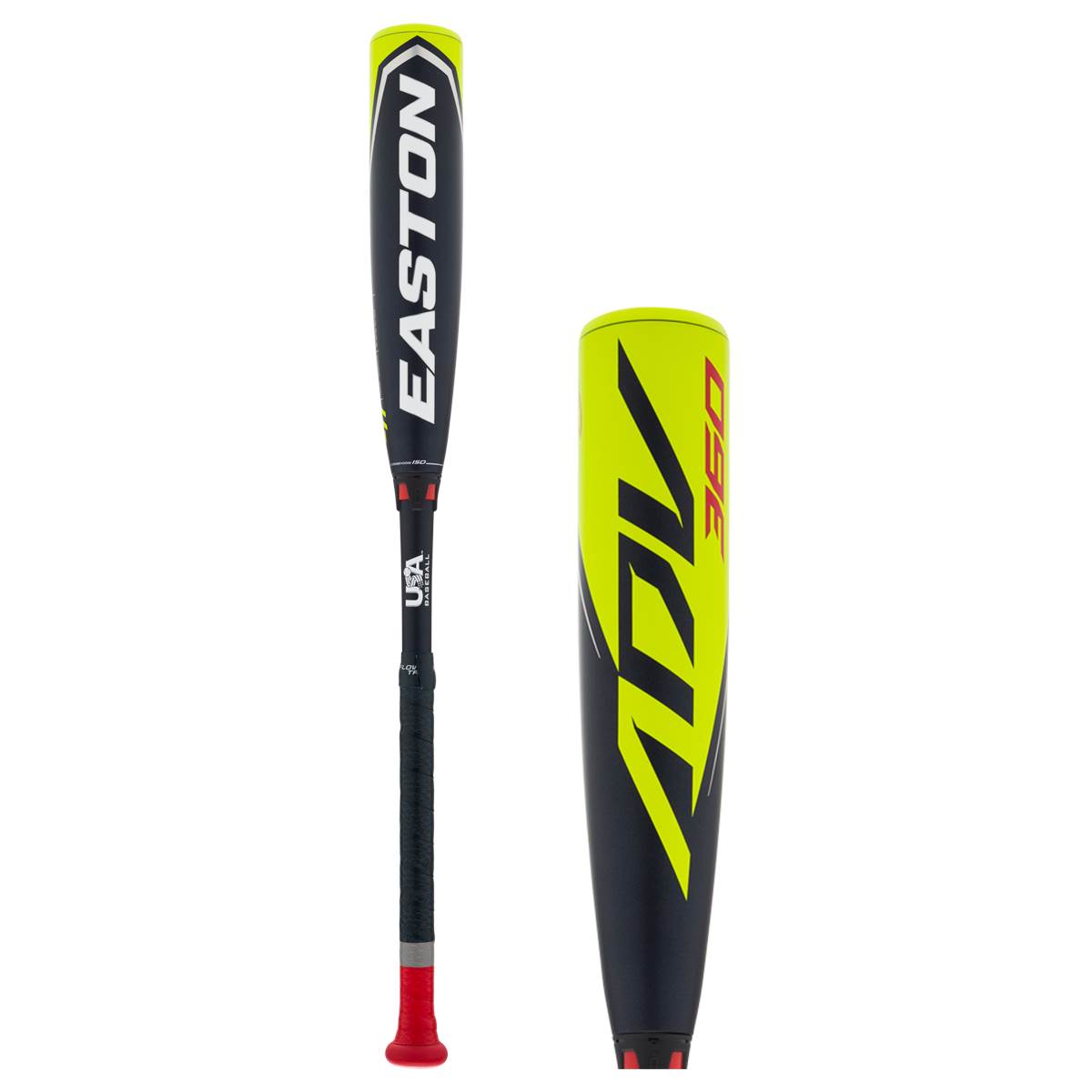 Easton ADV 360 11 USA Baseball Bat -11 Drop, 2 5/8 Barrel, Black/Yellow - Perfect for Youth League Games & Travel Tournaments
