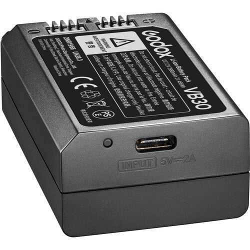 Godox VB30 Rechargeable Lithium Battery for V1Pro Flash - Compatible with Godox V1Pro Speedlite - Perfect for Photography, Studio Lighting & On-Location Shoots