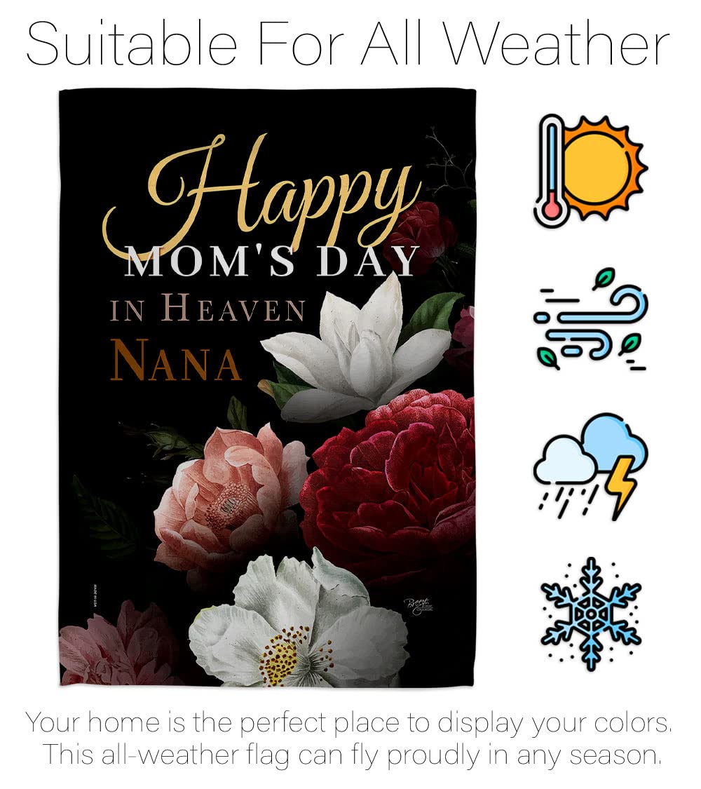 Heavenly Nana Garden Flag Set - Double-Sided Flower Decor for Mother's Day & Home Yard