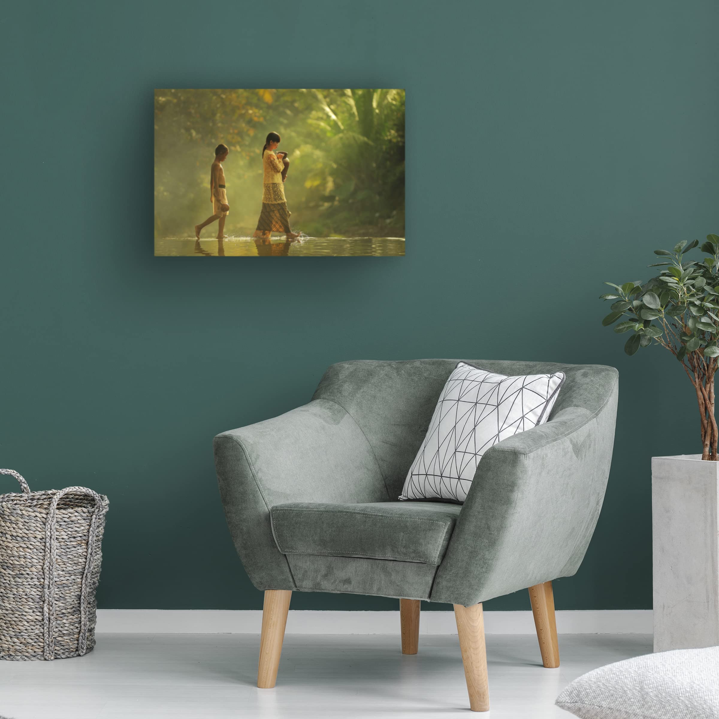 Trademark Fine Art 'Small Steps' Canvas Wall Art by Vichaya - Perfect for Living Room, Bedroom & Office Decor