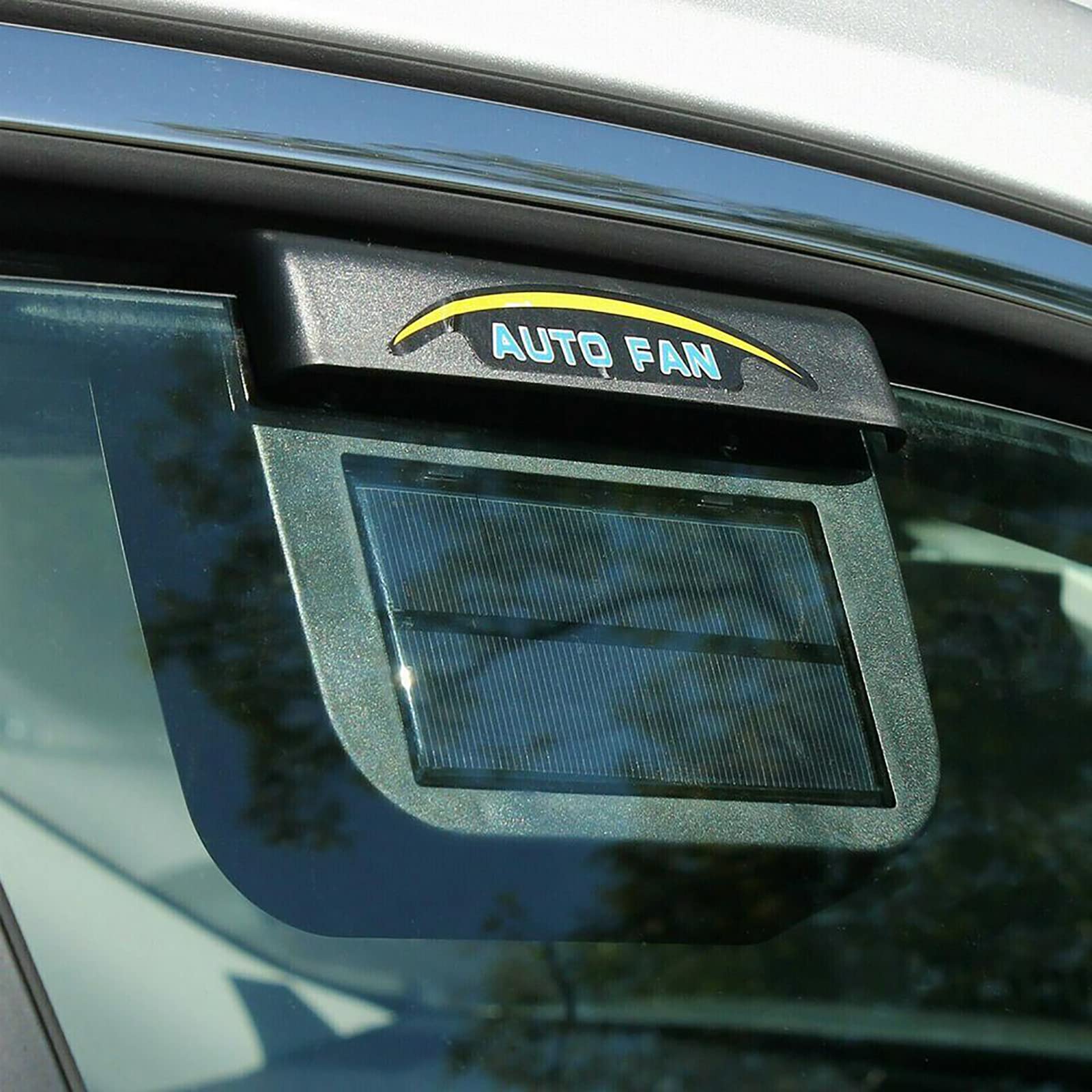 Solar Powered Car Ventilation Fan - Auto Air Vent Cooler with Rubber Seal, Heat Exhaust System for Vehicle Cooling (Style B) | Perfect for Summer Road Trips & Parking Heat Reduction