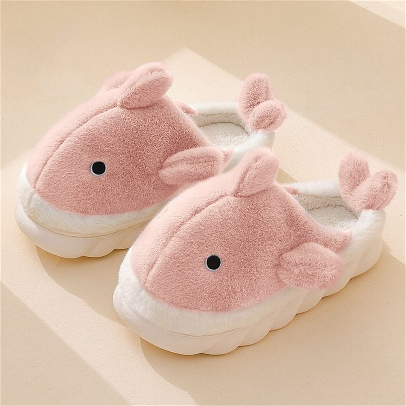 STAR FIRE Women's Shark Slippers - Cozy Plush Animal House Shoes for Women - Warm Fuzzy Indoor/Outdoor Slippers for Winter, Home, Lounge & Gifts