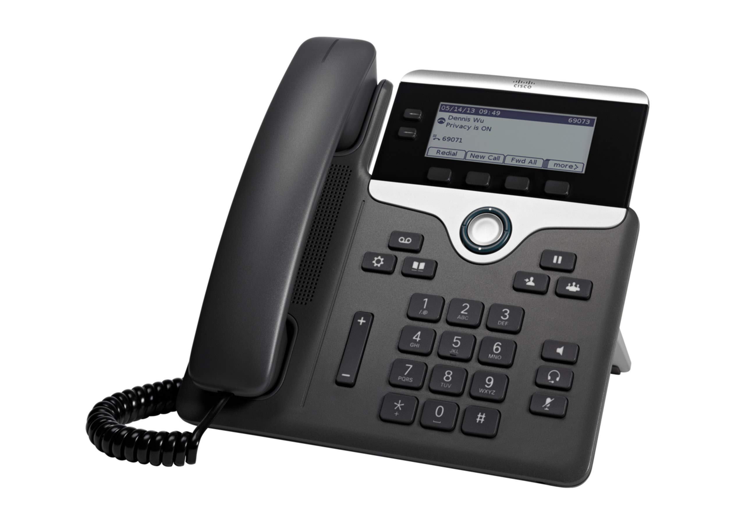 Cisco CP-7821-K9 IP Phone - Charcoal Black VoIP Business Phone for Office & Call Centers | Reliable HD Voice Communication Solution