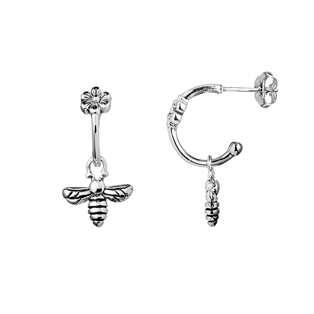 Meant to Bee Hoop Earrings - Gold Bee Stud Dangle Earrings for Women, Trendy Jewelry Gift for Her | Perfect for Everyday Wear, Date Nights & Special Occasions