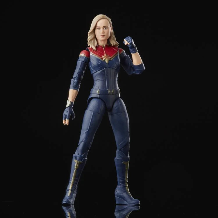 Marvel Legends Captain Marvel Action Figure - The Marvels Movie Collection with Totally Awesome Hulk BAF Piece - Collectible Toy for Display & Superhero Battles