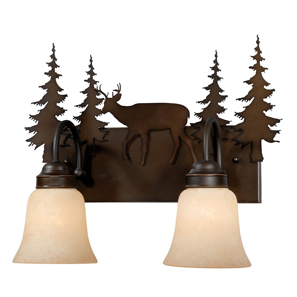 Canyon Vanity Light - 2 Light Bathroom Sconce for Modern Vanity Mirror Lighting | Perfect for Bathroom, Dressing Room & Makeup Area