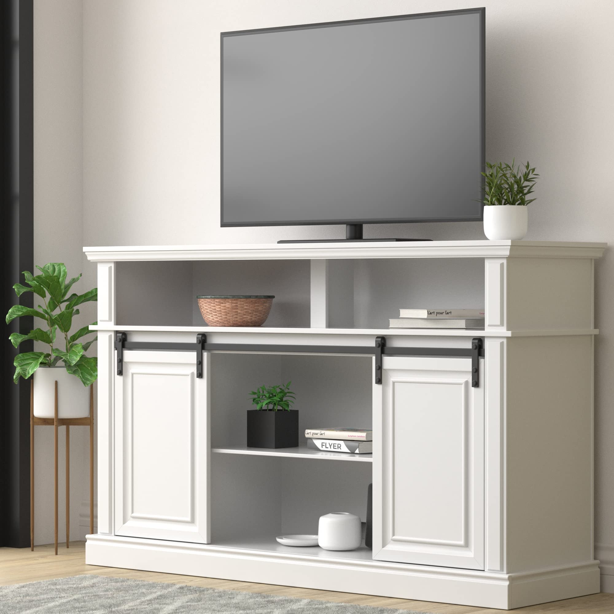 LGHM White Entertainment Center - 58