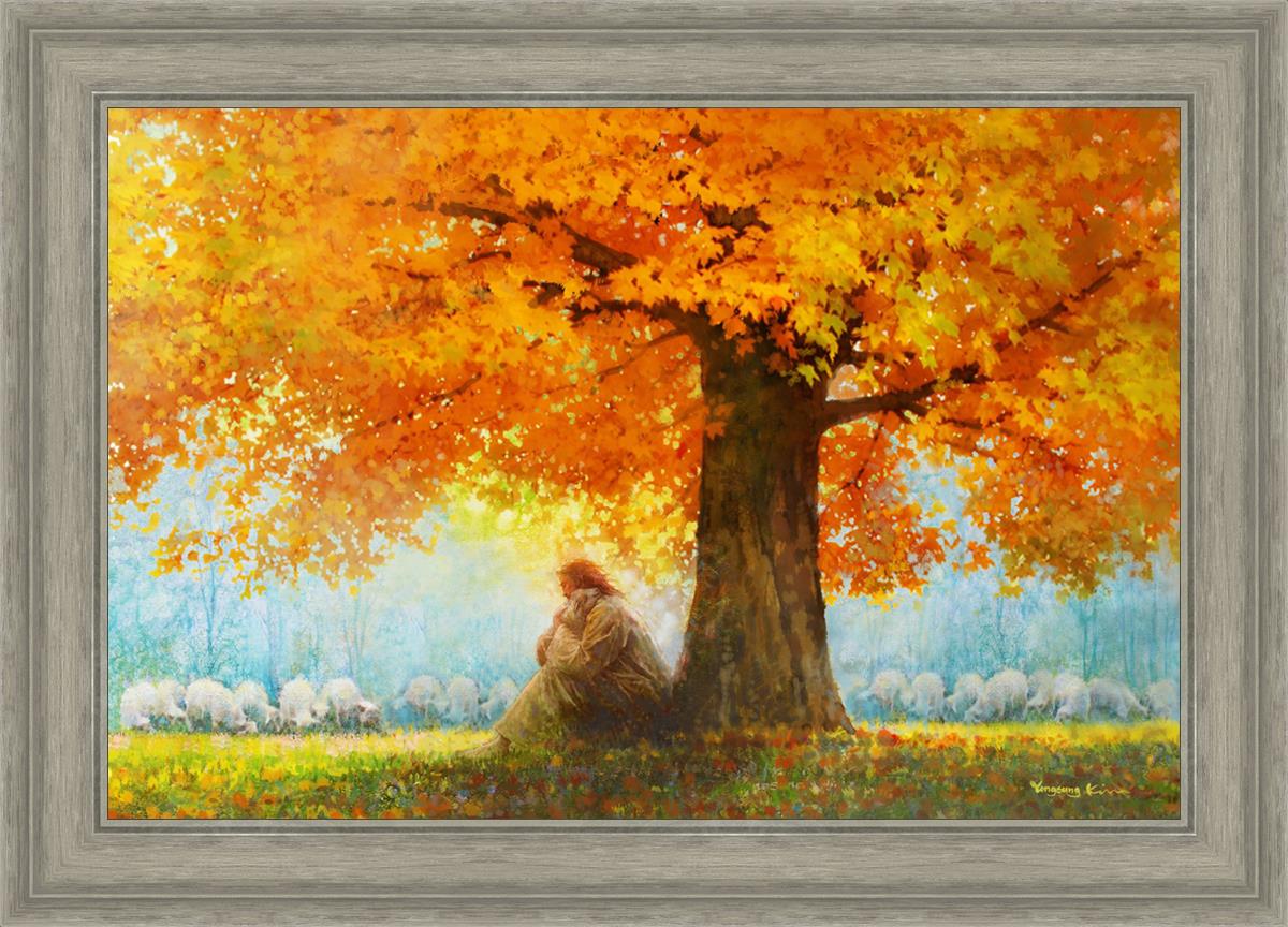 In His Arms by Yongsung Kim - Romantic Wall Art, Canvas Painting for Home Decor, Perfect for Bedroom, Living Room & Office