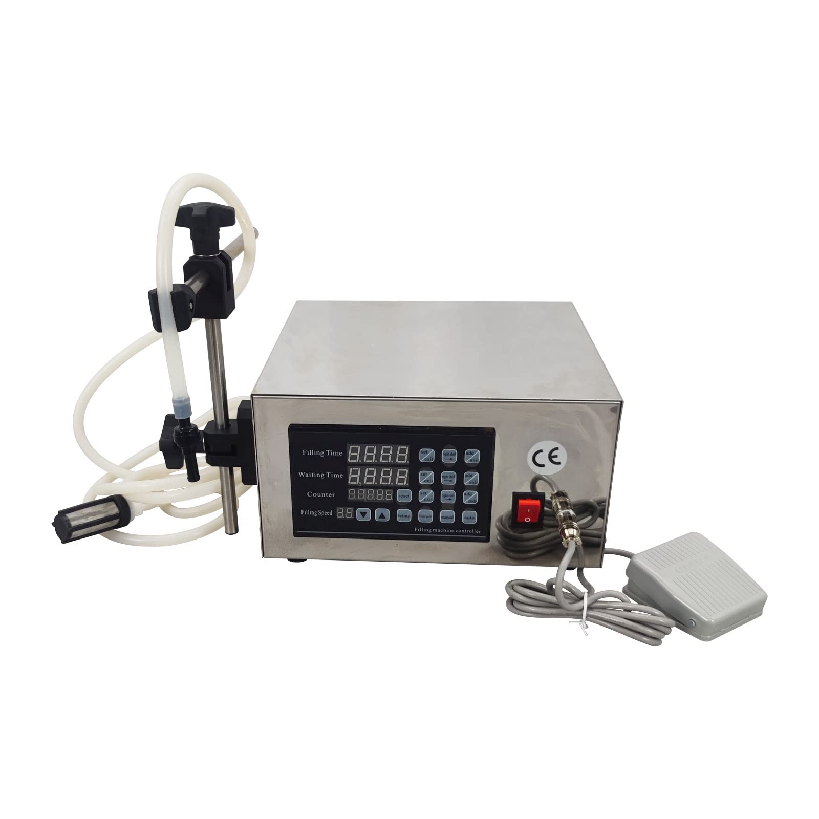 TECHTONGDA 110V Digital Control Liquid Filling Machine | Adjustable 5-3000ml Bottle Filler for Cosmetics, Essential Oils & Home Brewing | Perfect for Small Businesses & DIY Projects