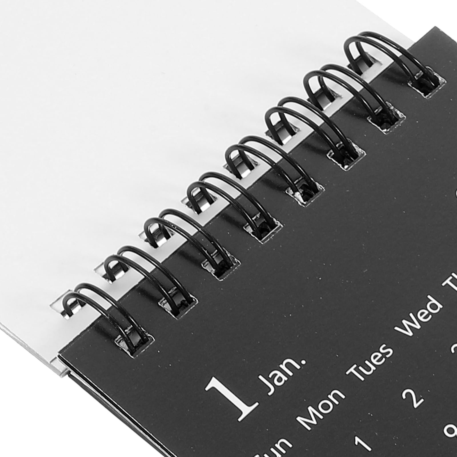 2023 Mini Desk Calendar - Standing Flip Planner for Daily Scheduling (Black) - Office & Home Use