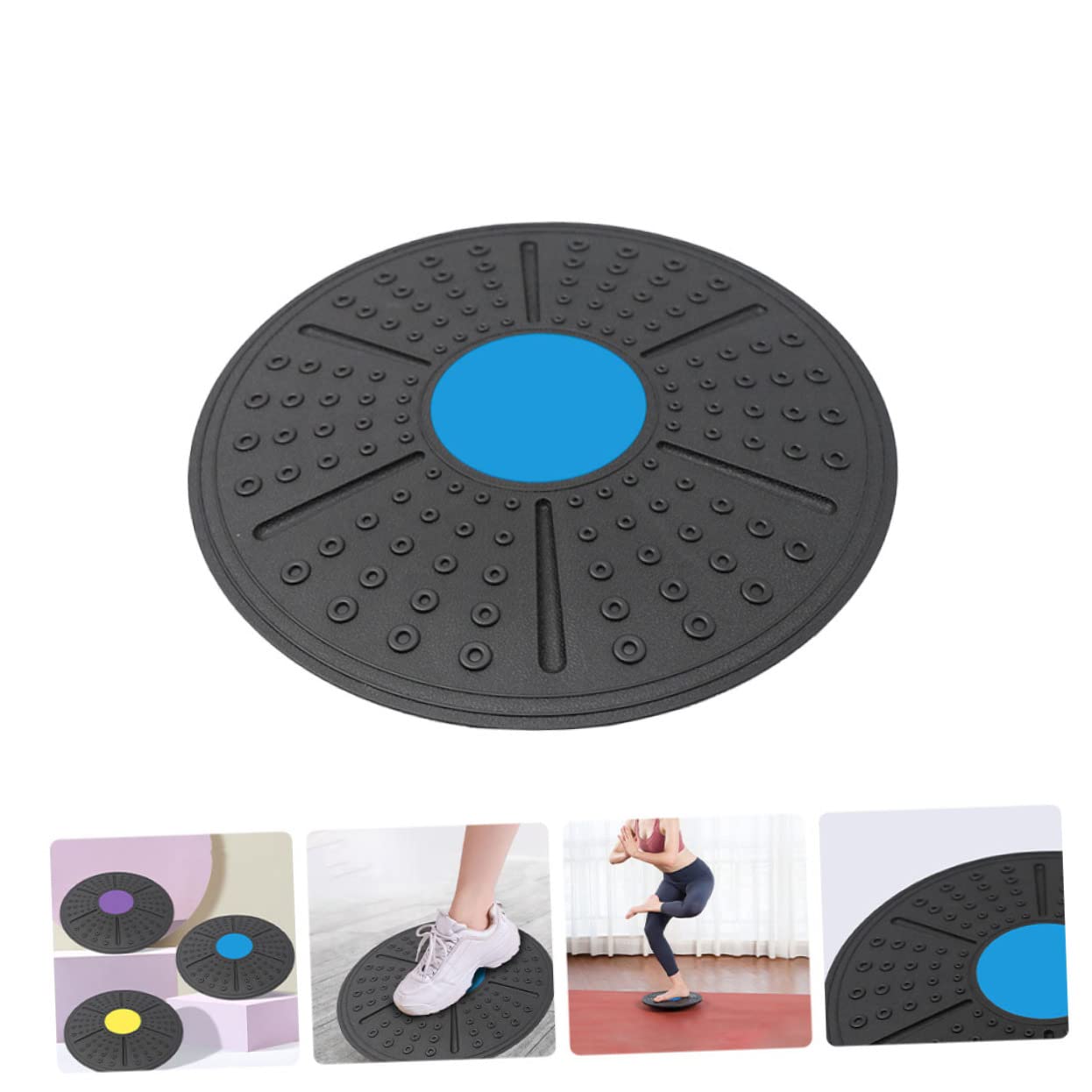 Balance Board for Yoga & Fitness - Wobble Disc with PP Material, Safe & Sturdy, Portable for Physical Therapy, Home & Gym Workouts